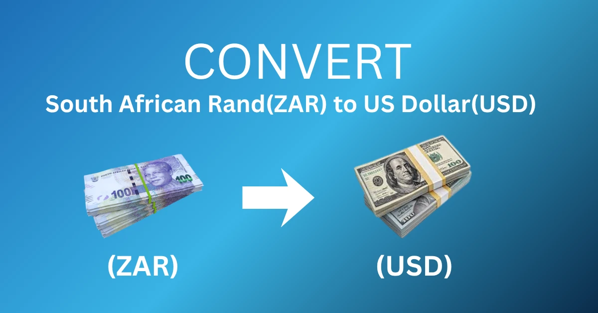 Convert Currency South African Rand to US Dollar (ZAR to USD Converter)
